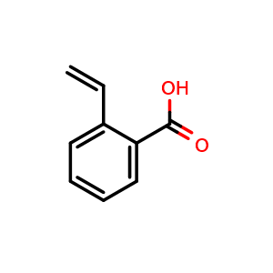 Chemical structure of 2-vinylbenzoic acid , CAS 27326-43-8, AChemBlock T98202