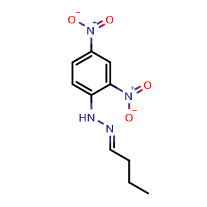 Chemical structure of Butanal-DNPH , CAS 1527-98-6, AChemBlock T98218