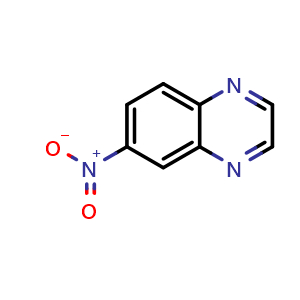Chemical structure of 6-Nitroquinoxaline , CAS 6639-87-8, AChemBlock T98238
