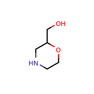 Chemical structure of (Morpholin-2-yl)methanol , CAS 103003-01-6, AChemBlock T98288