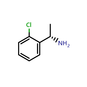 Chemical structure of (1S)-1-(2-chlorophenyl)ethan-1-amine , CAS 68285-26-7, AChemBlock T98295