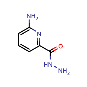 Chemical structure of 6-aminopicolinohydrazide , CAS 5584-18-9, AChemBlock T98389