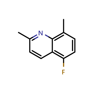 Chemical structure of 5-Fluoro-2,8-dimethylquinoline , CAS 1935335-91-3, AChemBlock T98400