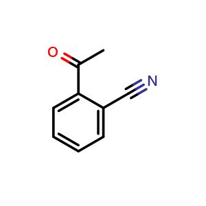 Chemical structure of 2-Acetylbenzonitrile , CAS 91054-33-0, AChemBlock T98449