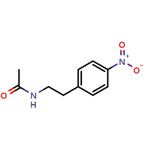 Chemical structure of N-(4-Nitrophenethyl)acetamide , CAS 6270-07-1, AChemBlock T98458