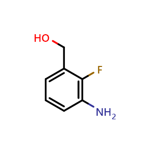 Chemical structure of (3-amino-2-fluorophenyl)methanol , CAS 1051899-73-0, AChemBlock T98511