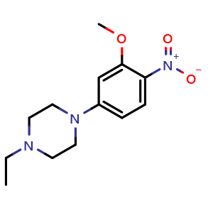 1-ethyl-4-(3-methoxy-4-nitrophenyl)piperazine