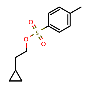 Chemical structure of 2-Cyclopropylethyl 4-methylbenzenesulfonate , CAS 63064-31-3, AChemBlock T98554