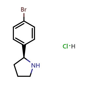 (2S)-2-(4-bromophenyl)pyrrolidine hydrochloride