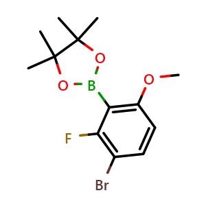 2-(3-bromo-2-fluoro-6-methoxyphenyl)-4,4,5,5-tetramethyl-1,3,2-dioxaborolane