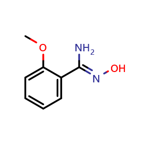 Chemical structure of N'-Hydroxy-2-methoxybenzimidamide , CAS 771-28-8, AChemBlock T98826