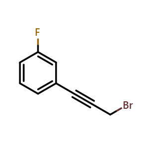 1-(3-Bromoprop-1-ynyl)-3-fluoro-benzene