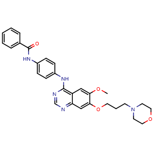 Chemical structure of ZM447439 , CAS 331771-20-1, AChemBlock T98869