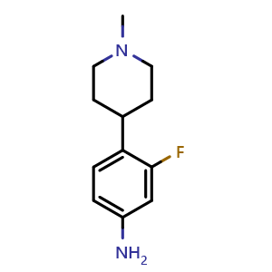 3-fluoro-4-(1-methylpiperidin-4-yl)aniline
