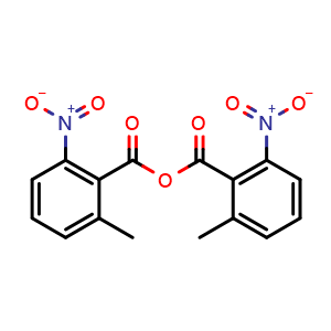 Chemical structure of 2-Methyl-6-nitrobenzoic anhydride , CAS 434935-69-0, AChemBlock T98888