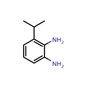 Chemical structure of 3-isopropylbenzene-1,2-diamine , CAS 112121-85-4, AChemBlock T98946