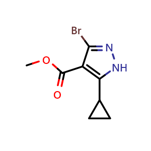 methyl 3-bromo-5-cyclopropyl-1H-pyrazole-4-carboxylate