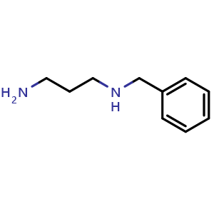 Chemical structure of N1-Benzylpropane-1,3-diamine , CAS 13910-48-0, AChemBlock T99024