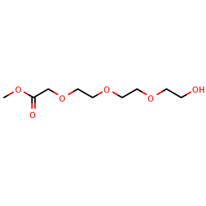 Chemical structure of HO-PEG3-CH2COOMe , CAS 77303-63-0, AChemBlock T99028