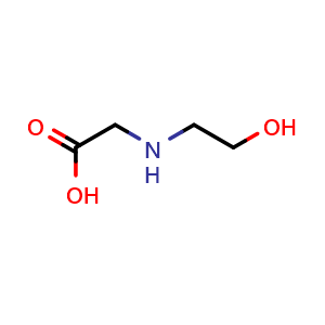 Chemical structure of N-(2-Hydroxyethyl)glycine , CAS 5835-28-9, AChemBlock T99029
