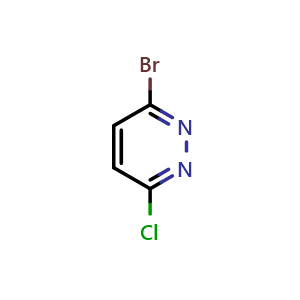 Chemical structure of 3-Bromo-6-chloropyridazine , CAS 89089-18-9, AChemBlock T99049
