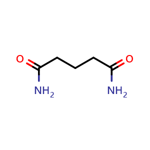 Chemical structure of Pentanedioic acid diamide , CAS 3424-60-0, AChemBlock T99082