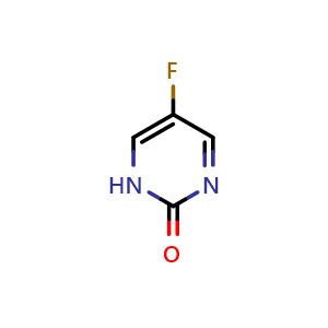 Chemical structure of 5-Fluoropyrimidin-2(1H)-one , CAS 2022-78-8, AChemBlock T99091