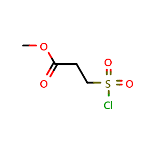 Chemical structure of 3-Chlorosulfonyl-propionic acid methyl ester , CAS 15441-07-3, AChemBlock T99102