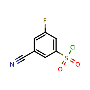 3-cyano-5-fluorobenzene-1-sulfonyl chloride