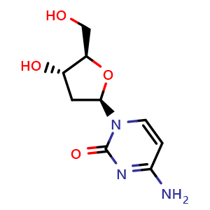 Chemical structure of 2'-Deoxycytidine , CAS 951-77-9, AChemBlock T99160