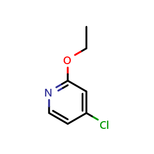 Chemical structure of 4-chloro-2-ethoxypyridine , CAS 856851-45-1, AChemBlock T99177