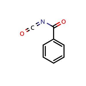 Chemical structure of benzoyl isocyanate , CAS 4461-33-0, AChemBlock T99190