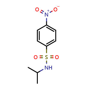Chemical structure of 4-nitro-N-propan-2-ylbenzenesulfonamide , CAS 23530-48-5, AChemBlock T99201