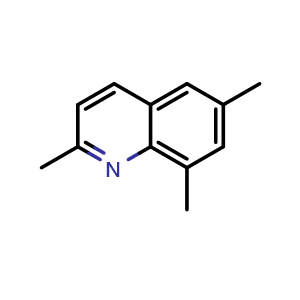 Chemical structure of 2,6,8-trimethylquinoline , CAS 2243-90-5, AChemBlock T99245