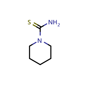 Chemical structure of piperidine-1-carbothioamide , CAS 14294-09-8, AChemBlock T99286