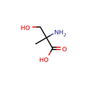 Chemical structure of H-2-Me-DL-Ser-OH , CAS 5424-29-3, AChemBlock T99333