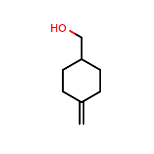 Chemical structure of (4-methylenecyclohexyl)methanol , CAS 1004-24-6, AChemBlock T99364