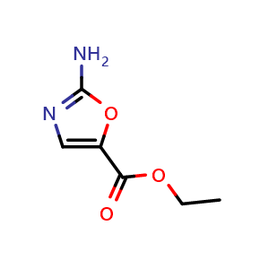 Chemical structure of Ethyl 2-aminooxazole-5-carboxylate , CAS 113853-16-0, AChemBlock T99405