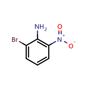 Chemical structure of 2-Bromo-6-nitroaniline , CAS 59255-95-7, AChemBlock T99418