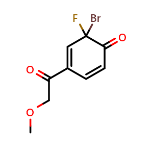 6-bromo-6-fluoro-4-(2-methoxyacetyl)cyclohexa-2,4-dien-1-one