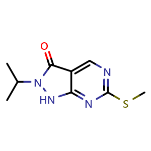 2-isopropyl-6-(methylthio)-1H-pyrazolo[3,4-d]pyrimidin-3(2H)-one