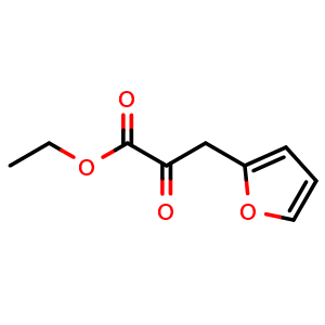 Chemical structure of ethyl 3-(furan-2-yl)-2-oxopropanoate , CAS 288309-52-4, AChemBlock T99481