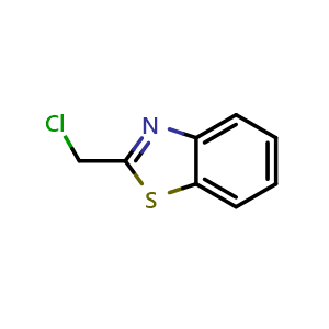 Chemical structure of 2-(Chloromethyl)benzothiazole , CAS 37859-43-1, AChemBlock T99508