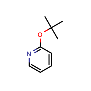 Chemical structure of 2-tert-butoxypyridine , CAS 83766-88-5, AChemBlock T99530
