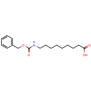 Chemical structure of 9-(Cbz-amino)nonanoic acid , CAS 154163-39-0, AChemBlock T99599