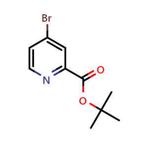 Chemical structure of tert-butyl 4-bromopicolinate , CAS 1289210-83-8, AChemBlock T99661
