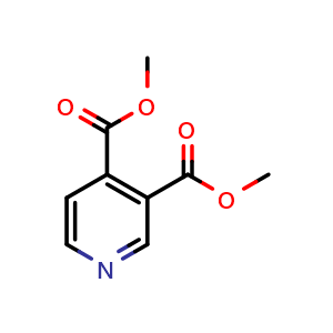 Chemical structure of dimethyl pyridine-3,4-dicarboxylate , CAS 1796-83-4, AChemBlock T99693
