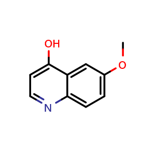 Chemical structure of 6-methoxyquinolin-4-ol , CAS 23432-39-5, AChemBlock T99706