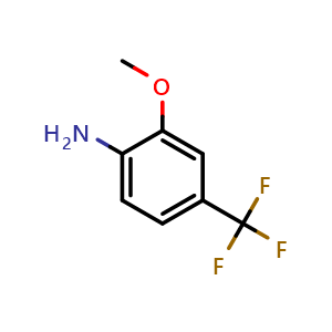 Chemical structure of 4-Amino-3-methoxybenzotrifluoride , CAS 158727-56-1, AChemBlock T99708