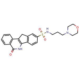 N-(3-morpholinopropyl)-5-oxo-6,11-dihydro-5H-indeno[1,2-c]isoquinoline-9-sulfonamide